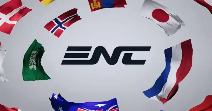 Logo da Esports Nations Cup 2026 e bandeiras de países